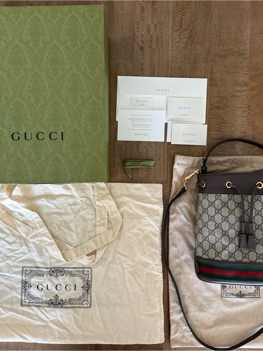 NEW Gucci Ophidia Bucket Bag - Picture 2 of 16